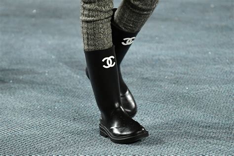 snow boots chanel|chanel rain boots size 36.5.